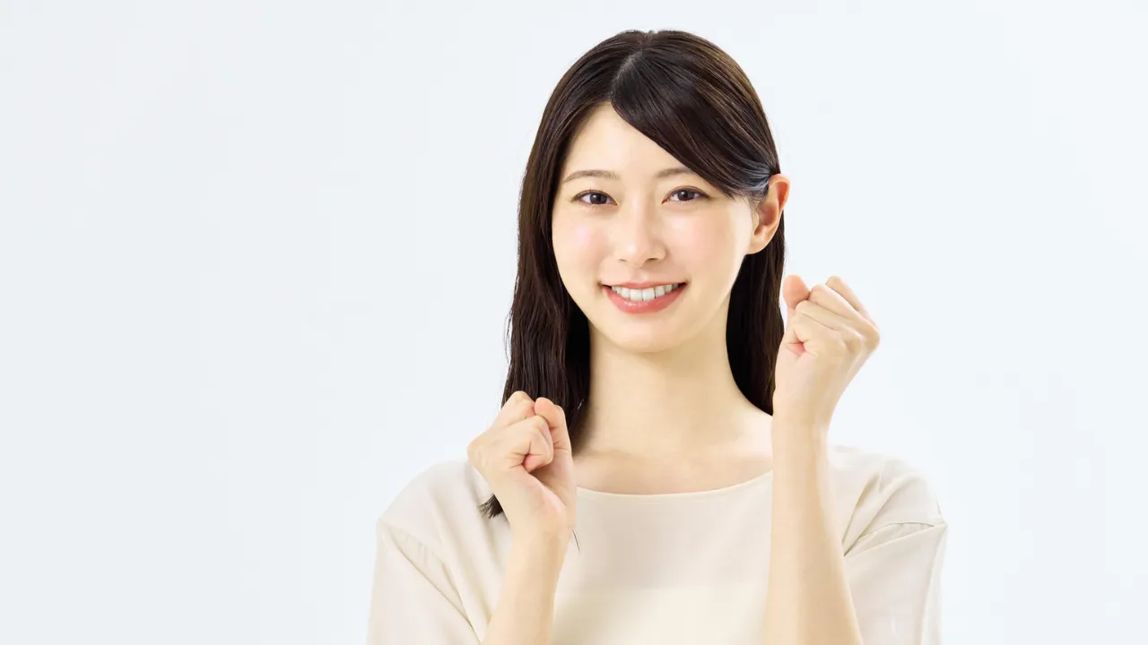 気持ちを切り替えて前向きな女性