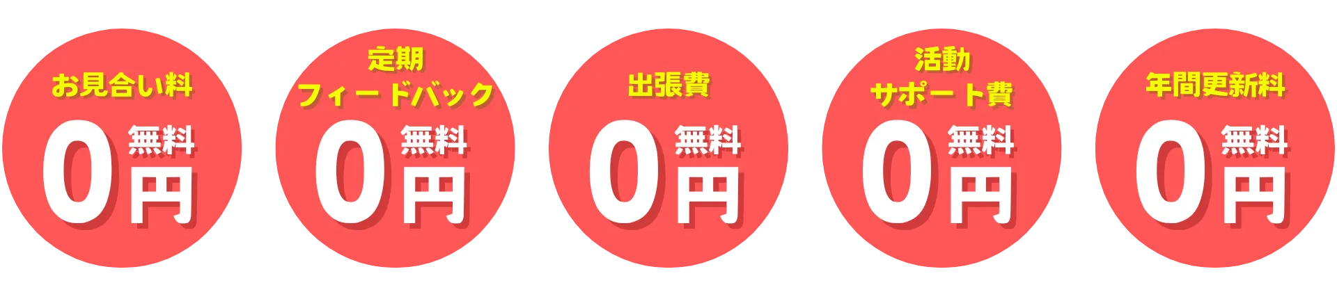 お見合い料・フィードバック・出張費など5つの無料サービス