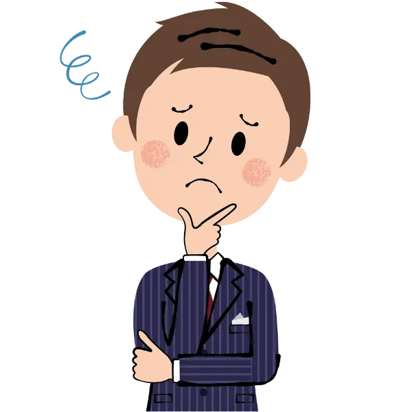 婚活に悩む男性のイラスト