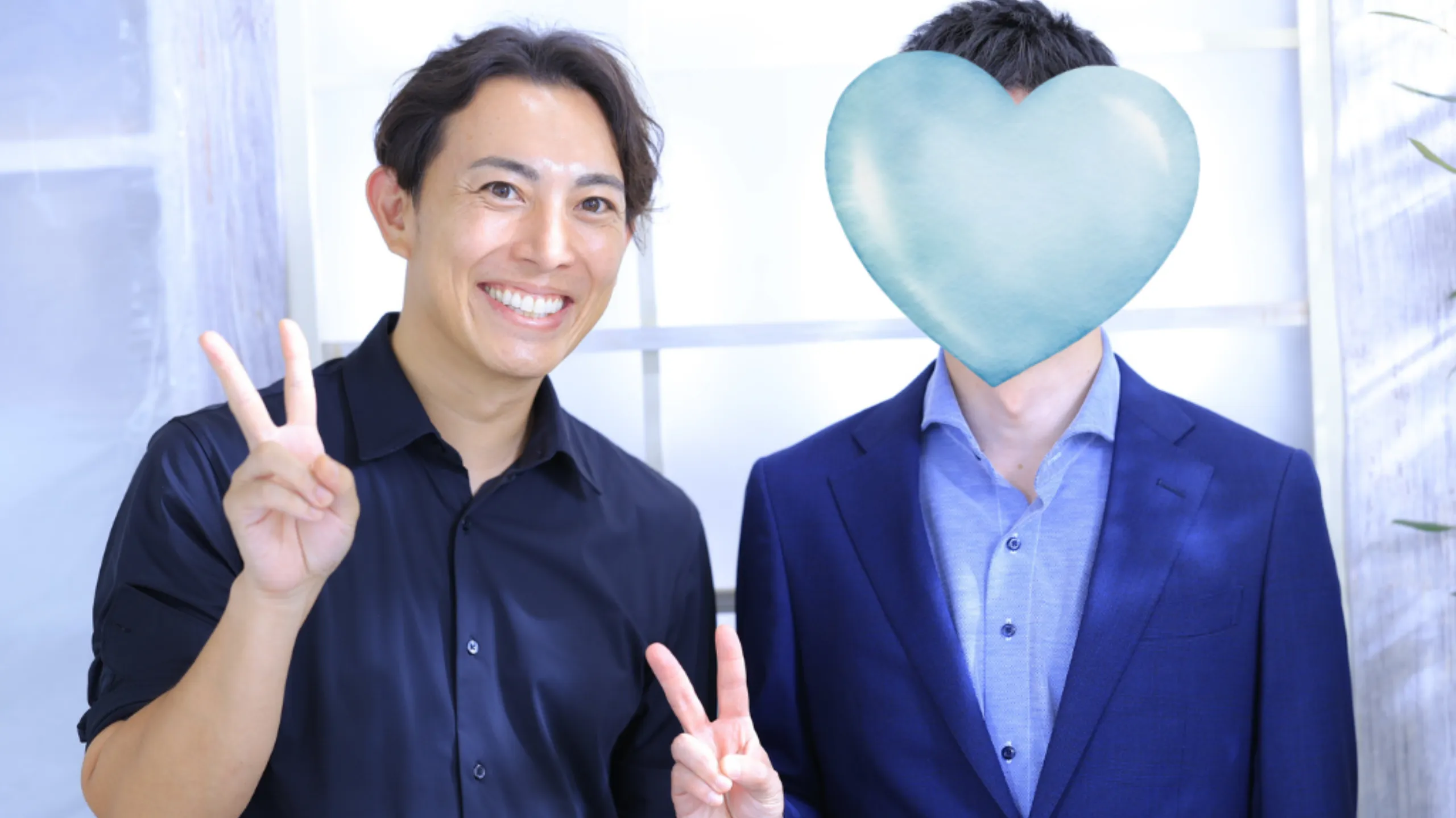 結婚相談所Sweet Colorの藍代表と会員様のツーショット写真