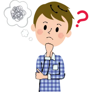 婚活に悩む男性のイラスト