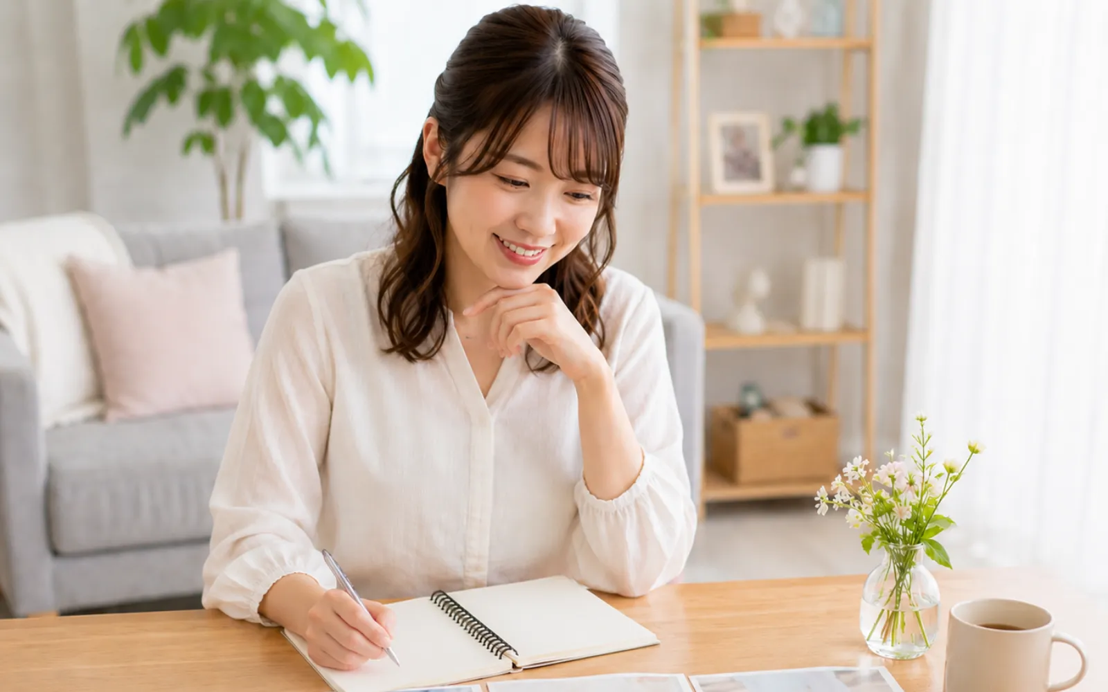 婚活プロフィール写真と自己紹介文を準備するイメージ